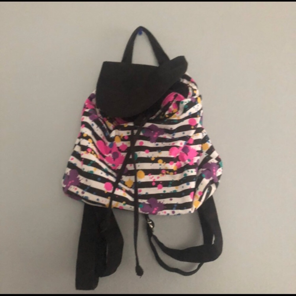 Splatter Paint Drawstring Bag
